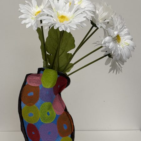 Hand painted Fabric Vases